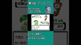 ゲームボーイ RPG 売上ランキングTOP10【ポケモン】【スクウェア】shorts [upl. by Ayahc]