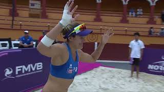 P4 NORCECA 2024 Olympic Beach Volleyball Qualification Tournament day 3 P4 1080 [upl. by Muiram]