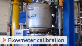 Calibration with a Piston Prover shown with an Ultrasonic Flowmeter  KROHNE [upl. by Airtemed232]