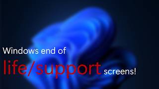 All Windows End of Support screens [upl. by Anaid754]