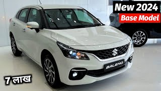 Maruti Baleno 2024 New Model  Baleno Base Model 2024  Price Specification Full Review [upl. by Daphie]