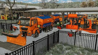 Entreprise de déneigement à 4000000€ pleine de camions chasse neige et tracteurs communaux  FS 22 [upl. by Sesylu245]