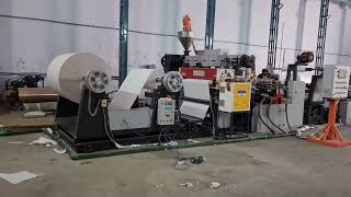 Extrusion Coating Lamination Machine [upl. by Skvorak294]