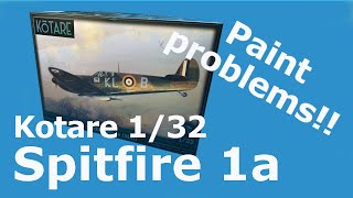 Kotare 132 Spitfire Mk1a  Paint problems [upl. by Acinaj]