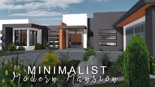 Minimalist Modern Family Mansion  No Large Plot ROBLOX bloxburg [upl. by Sidnal701]