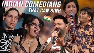 WTF how is this a thing Latinos react to Indian Comedians Singing for the first time [upl. by Yorel]