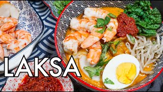 The ULTIMATE Singapore Laksa recipe with the perfect Sambal [upl. by Alya]