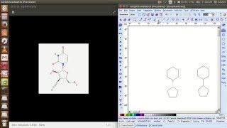 shomus biology inspiration  designing chemical structure using software in UBUNTU amp Windows [upl. by Bina]