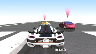 Koenigsegg One1 Vs Ferrari SF90 Vs Tesla Plaid track pack DRAG RACE 1 Mile [upl. by Aehsat665]