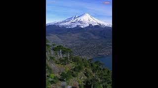 Volcán Llaima Lago Conguillío Melipeuco Curacautín Araucanía Sur De Chile Vista Aérea Drone Temuco [upl. by Soalokcin]