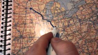 TRUCKING 101 Tips for new drivers Tracking your route and using a road atlas [upl. by Ganley]