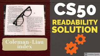 CS50 readability solution Week 2 pset2 [upl. by Wyndham]