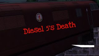 Halloween Video  Trainz Simulator 2  Diesel 5’s Death  Caledonian Twins Remake Scene [upl. by Rorrys]