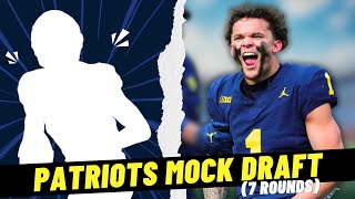 2024 New England Patriots NFL Mock Draft  A new franchise quarterback and UNDERRATED weapons [upl. by Tiphani]