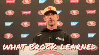 Kyle Shanahan Explains What Brock Purdy Learned in the 49ers Loss to the Ravens [upl. by Aisila]