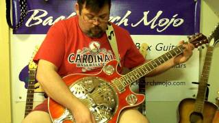 6 string electric resonator build 228 by back porch mojo [upl. by Eceinhoj801]