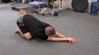 Shoulder Health Rocker Inferior Capsule Stretch  Adduction [upl. by Ayatahs]