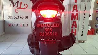 YAMAHA NMAX UÇAK KANADI F1 STOP ÇAKAR MOTOLED 505 523 65 10 ANTALYA [upl. by Livy]