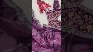 Jimmy choo saree 💗💗meeshosaree jimmychoosaree jimmychoo meesho trendingsaree organzasarees [upl. by Yren]