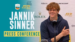 Jannik Sinner PreTournament Press Conference  Rolex MonteCarlo Masters 2024 [upl. by Hallimaj]