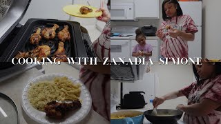 COOKING WITH ZANADIA SIMONE👩🏽‍🍳 grilled chicken  rice pilaf  Simple amp Easy [upl. by Eiffe]