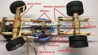 How to Make Front Axle and Rear Axle for RC Heavy Truck Off Road RC Homemade From Cardboard [upl. by Magree]