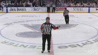 Referee Garrett Rank Knows Blues Fans Wont Like This Call [upl. by Melamed541]