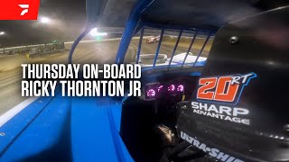 OnBoard Ricky Thornton Jr Rips The Fence To Thursday Eldora Dirt Late Model Dream Win [upl. by Kermy619]