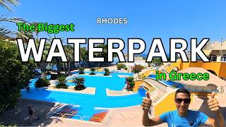 The Biggest Waterpark in Greece  Rhodes Faliraki Waterpark [upl. by Venetia686]