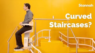 Curved Stairlifts for Staircases with curves or landings [upl. by Namsu]