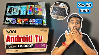 vw tv 43 inch review  vw 43 inch android tv  vw 43 inch 4k tv review [upl. by Isnam994]