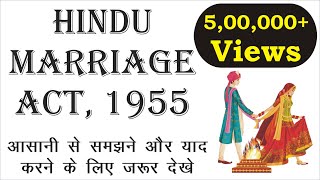 Hindu Marriage Act 1955 Complete lecture  Hindu Laws  Law Guru [upl. by Herb505]