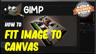 Gimp How To FIt Image To Canvas [upl. by Enyar]