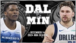 Dallas Mavericks vs Minnesota Timberwolves Full Game Highlights  Dec 14  2024 NBA Season [upl. by Sajovich261]