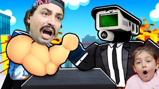 SKİBİ TUVALET VS KAMERA BİLEK GÜREŞİ OYUNU OYNADIK 😄 Roblox Skibidi Arm Wrestle Simulator [upl. by Daphne]