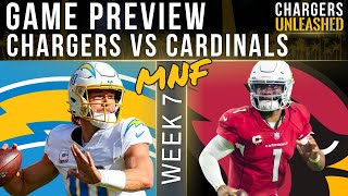 Chargers vs Cardinals Week 7 Game Preview amp Predictions  Justin Herbert JK Dobbins Breakout Game [upl. by Gail]