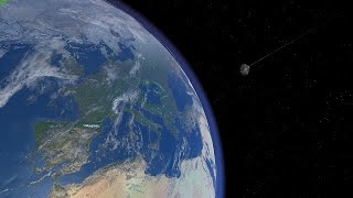 Halleys Comet Crashes into Europe  Universe Sandbox [upl. by Monsour]