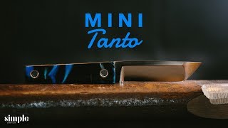 How to make a knife Making a mini tanto EDC [upl. by Soni]