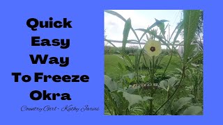 Freezing okra [upl. by Adnuahsar]