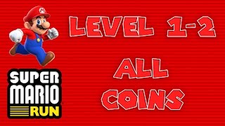 Super Mario Run  Level 12  All Coins Pink Purple Black [upl. by Birkle]