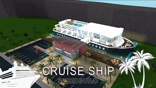 Roblox Bloxburg  Cruise Ship Speedbuild [upl. by Oecile]