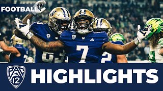 No 3 Washington vs No 5 Oregon First Half Highlights  2023 Football Season [upl. by Lesslie271]