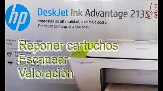 Mejorar rendimiento de cartuchos en impresora HP Deskjet 2135 [upl. by Martainn]