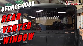 StarknightMT CFMOTO UForce 1000 Rear Windshield with Windows Install [upl. by Bj269]