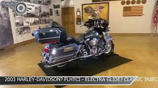 2003 HarleyDavidson Flhtci  Electra Glide Classic Injection U641633 [upl. by Eignav274]