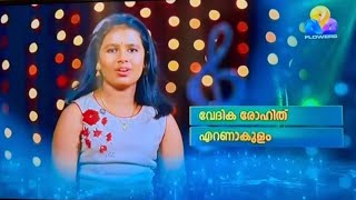 Flowers Top singer Season 5  Final Audition  Vedhika Rohith [upl. by Rumney]