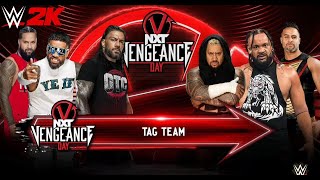 WWE 2K24  Roman Reigns amp Jey Uso amp Jimmy Uso vs The Bloodline Tornado Tag Match wwe wwe2k24 [upl. by Lleoj]