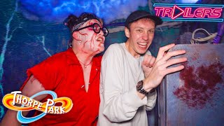 Inside TRAILERS  THORPE PARK Fright Nights 2023 [upl. by Eldwin]