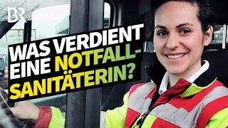 Notfallsanitäterin im Einsatz Was bekommt man fürs Leben retten   Beruf  Lohnt sich das  BR [upl. by Nayt]