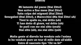 STAI ZITTO Salmo TestoLyrics [upl. by Nager]